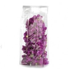 100 BUSTE TRASPARENTI CRYSTAL 10x30+6cm c/fondo quadro