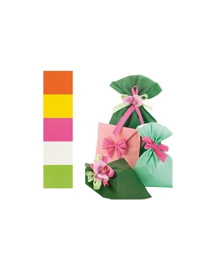 100 BUSTE REGALO IN PPL PERLA MAT 16x25cm assortimento 5 colori