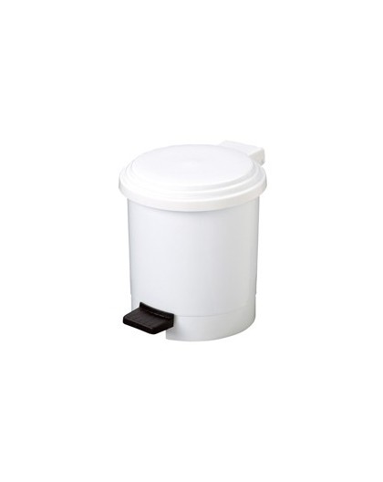 PATTUMIERA A PEDALE RUF IN PPL BIANCO 6Lt