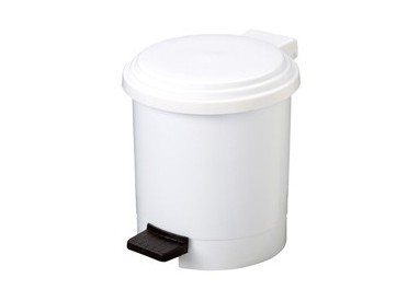 PATTUMIERA A PEDALE RUF IN PPL BIANCO 6Lt