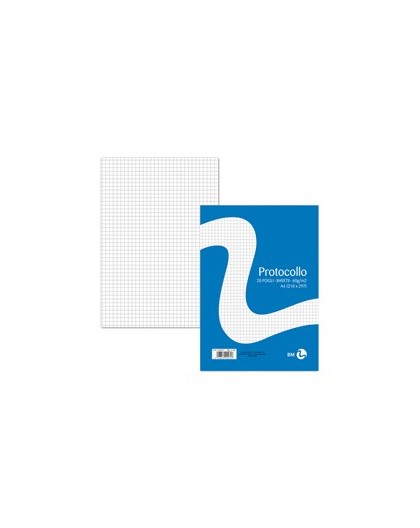 FOGLI PROTOCOLLO A4 60gr 20fg 4mm BM