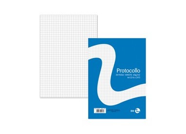 FOGLI PROTOCOLLO A4 60gr 20fg 4mm BM
