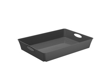 VASSOIO MULTIUSO 37,5x26,6xH6cm antracite LIVING