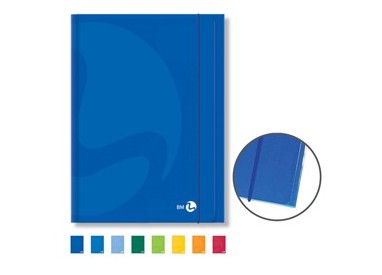 CARTELLA 3 LEMBI C/ELASTICO 25,5x35cm COLOR colori assortiti BM