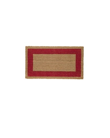 ZERBINO COCCO C/FONDO IN VINILE 60X100CM ROSSO VELCOC
