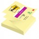 BLOCCO 90foglietti Post-it® Super Sticky Z-Notes Canary™76x76mm R330-123SS-CY