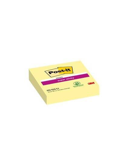 BLOCCO 90foglietti Post-it® Super Sticky Giallo Canary™ 47,6x47,6mm 622-12SS-CY