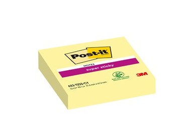 BLOCCO 90foglietti Post-it® Super Sticky Giallo Canary™ 47,6x47,6mm 622-12SS-CY