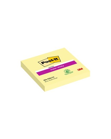 BLOCCO 90foglietti Post-it® Super Sticky Giallo Canary™ 76x76mm 654-12SS-CY