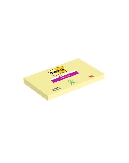 BLOCCO 90foglietti Post-it® SuperSticky Giallo Canary™ 76x127mm 655-12SS-CY