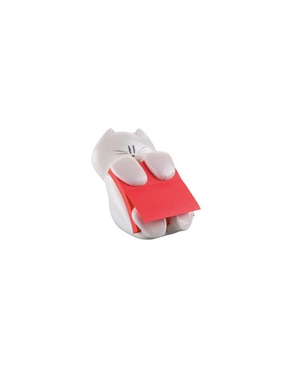 DISPENSER GATTO + RICARICA Post-it® Super Sticky Z-Notes 76x76mm ROSSO RUBINO
