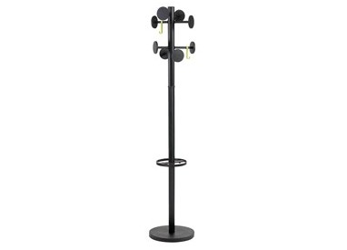 APPENDIABITI A 8 POSTI 175cm NERO STAN3 Alba