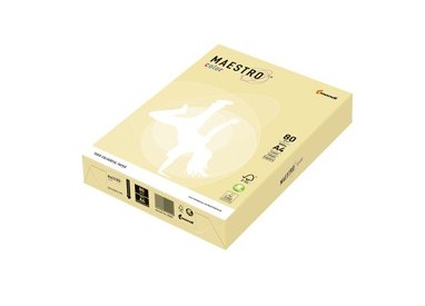 CARTA MAESTRO COLOR A4 210x297mm 80gr 500fg GIALLO TENUE YE23 MONDI