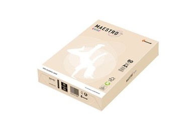 CARTA MAESTRO COLOR A4 210x297mm 80gr 500fg AVORIO/CREMA TENUE CR20 MONDI