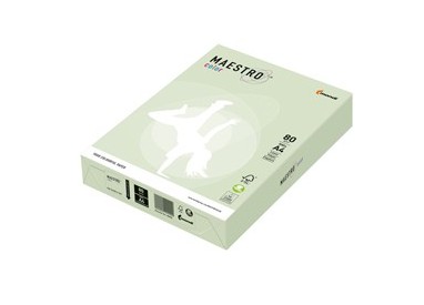 CARTA MAESTRO COLOR A4 210x297mm 80gr 500fg VERDE TENUE GN27 MONDI