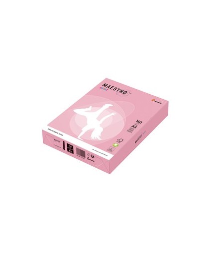 CARTA MAESTRO COLOR A4 210x297mm 160gr 250fg ROSA TENUE PI25 MONDI