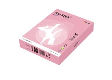 CARTA MAESTRO COLOR A4 210x297mm 160gr 250fg ROSA TENUE PI25 MONDI