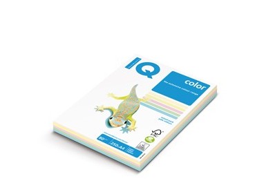 Carta IQ COLOR A4 210x297mm 160gr 100fg mix 5 colori tenui RB01 MONDI