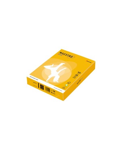 CARTA MAESTRO COLOR A4 210x297mm 160gr 250fg GIALLO FORTE IG50 MONDI
