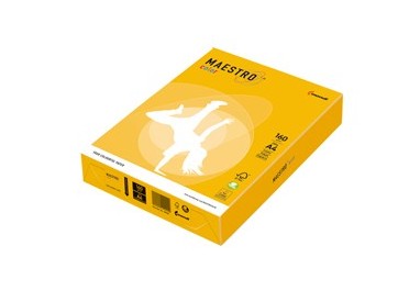 CARTA MAESTRO COLOR A4 210x297mm 160gr 250fg GIALLO FORTE IG50 MONDI