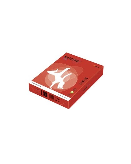CARTA MAESTRO COLOR A4 210x297mm 160gr 250fg ROSSO FORTE CO44 MONDI