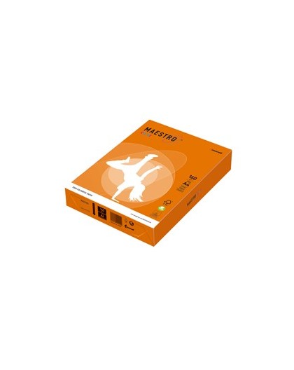 CARTA MAESTRO COLOR A4 210x297mm 160gr 250fg ARANCIO FORTE OR43 MONDI