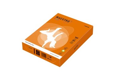 CARTA MAESTRO COLOR A4 210x297mm 160gr 250fg ARANCIO FORTE OR43 MONDI