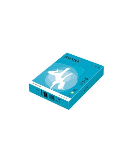 CARTA MAESTRO COLOR A4 210x297mm 160gr 250fg AZZURRO FORTE AB48 MONDI