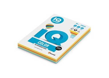 Carta IQ COLOR A4 210x297mm 160gr 100fg mix 5 colori forti RB02 MONDI