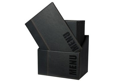 MENU-Box TRENDY con 20 PORTA MENU' NERO