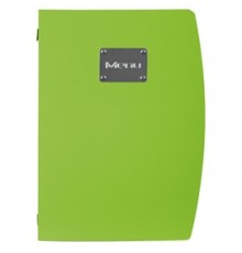 PORTA MENU' A4-24x34cm VERDE RIO con 1 INSERTO DOPPIO