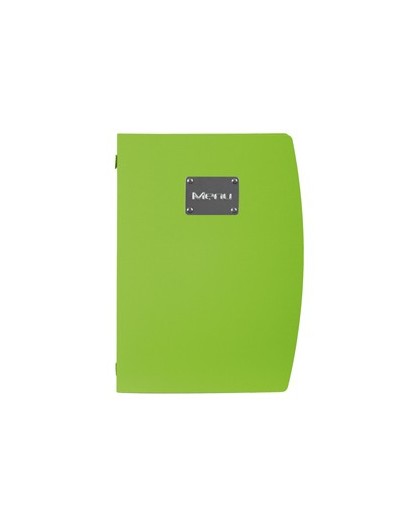 PORTA MENU' A4-24x34cm VERDE RIO con 1 INSERTO DOPPIO