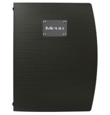 PORTA MENU' A4-24x34cm NERO RIO con 1 INSERTO DOPPIO