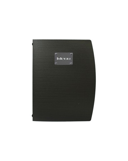 PORTA MENU' A4-24x34cm NERO RIO con 1 INSERTO DOPPIO