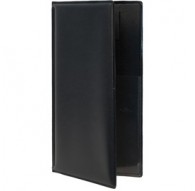 PORTACONTO 23,7x12,5cm NERO in PVC BASIC con 4+2 BUSTE FISSE