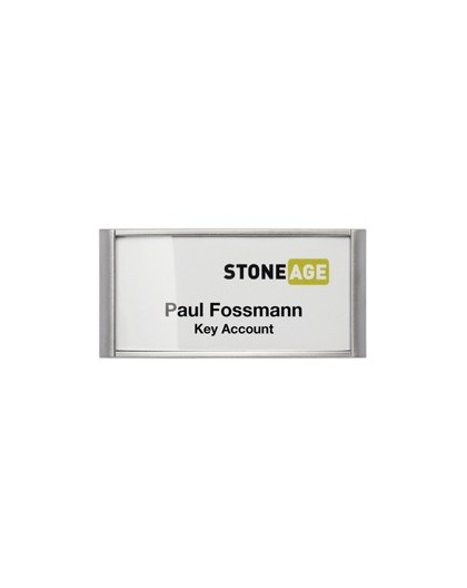 10 PORTANOME 3,4x7,4cm con magnete DURABLE
