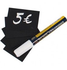 Set 20 TAG nere 5,2x7,4cm (A8) Securit