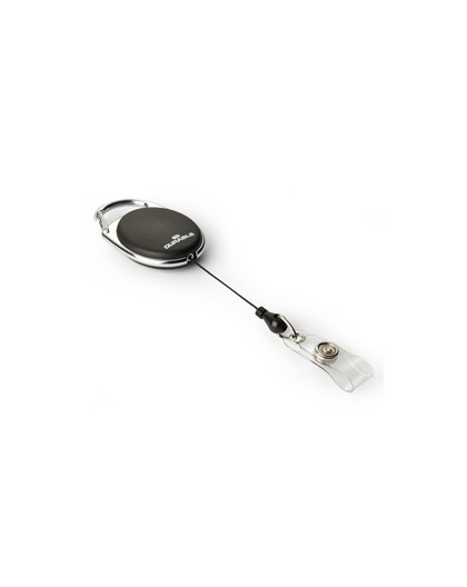 10 Chiocciole YO-YO Style Nero con filo retrattile x portabadge Durable