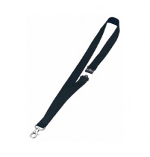 10 CORDONCINI PORTABADGE 20mm NERO DURABLE