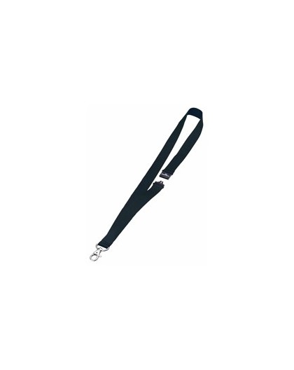 10 CORDONCINI PORTABADGE 20mm NERO DURABLE