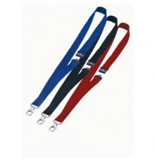 10 CORDONCINI PORTABADGE 20mm ROSSO DURABLE
