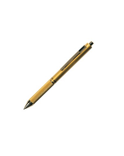 Penna sfera scatto multifunzione QUADRA fusto oro OSAMA
