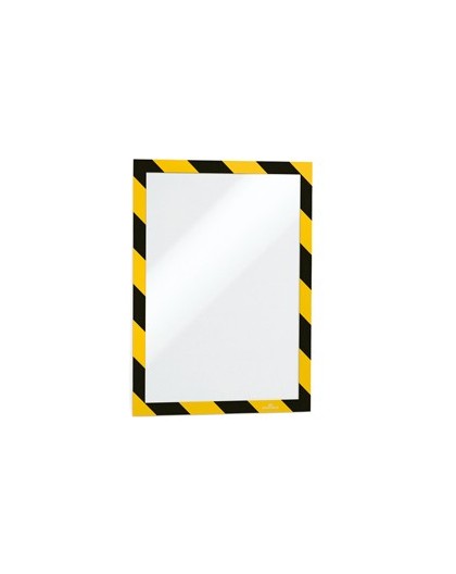 Cornice adesiva Duraframe® Security A4 21x29,7cm giallo-nero DURABLE