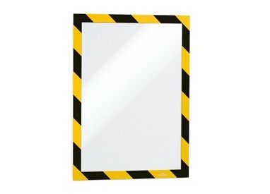 Cornice adesiva Duraframe® Security A4 21x29,7cm giallo-nero DURABLE