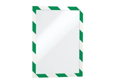 Cornice adesiva Duraframe® Security A4 21x29,7cm verde-bianco DURABLE
