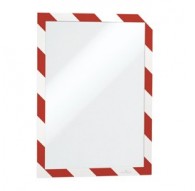 Cornice adesiva Duraframe® Security A4 21x29,7cm rosso-bianco DURABLE