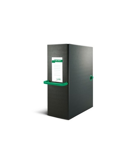 Scatola archivio Big Next 120 nero/verde 25x35cm dorso 12cm