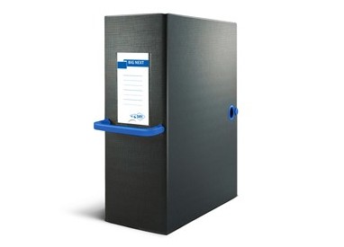 Scatola archivio Big Next 120 nero/blu 25x35cm dorso 12cm
