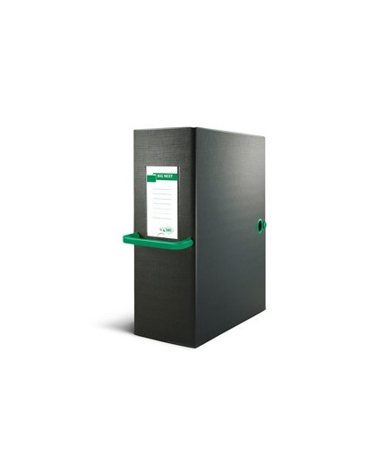Scatola archivio Big Next 160 nero/verde 25x35cm dorso 16cm