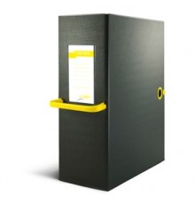 Scatola archivio Big Next 160 nero/giallo 25x35cm dorso 16cm